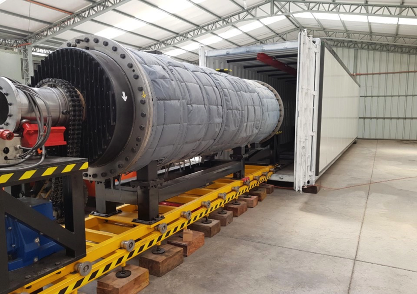 Carbon Hippo thermolysis reactor moving into its modular container